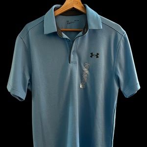 MENS MEDIUM LOOSE FIT UNDERARMOUR TECH POLO NWT